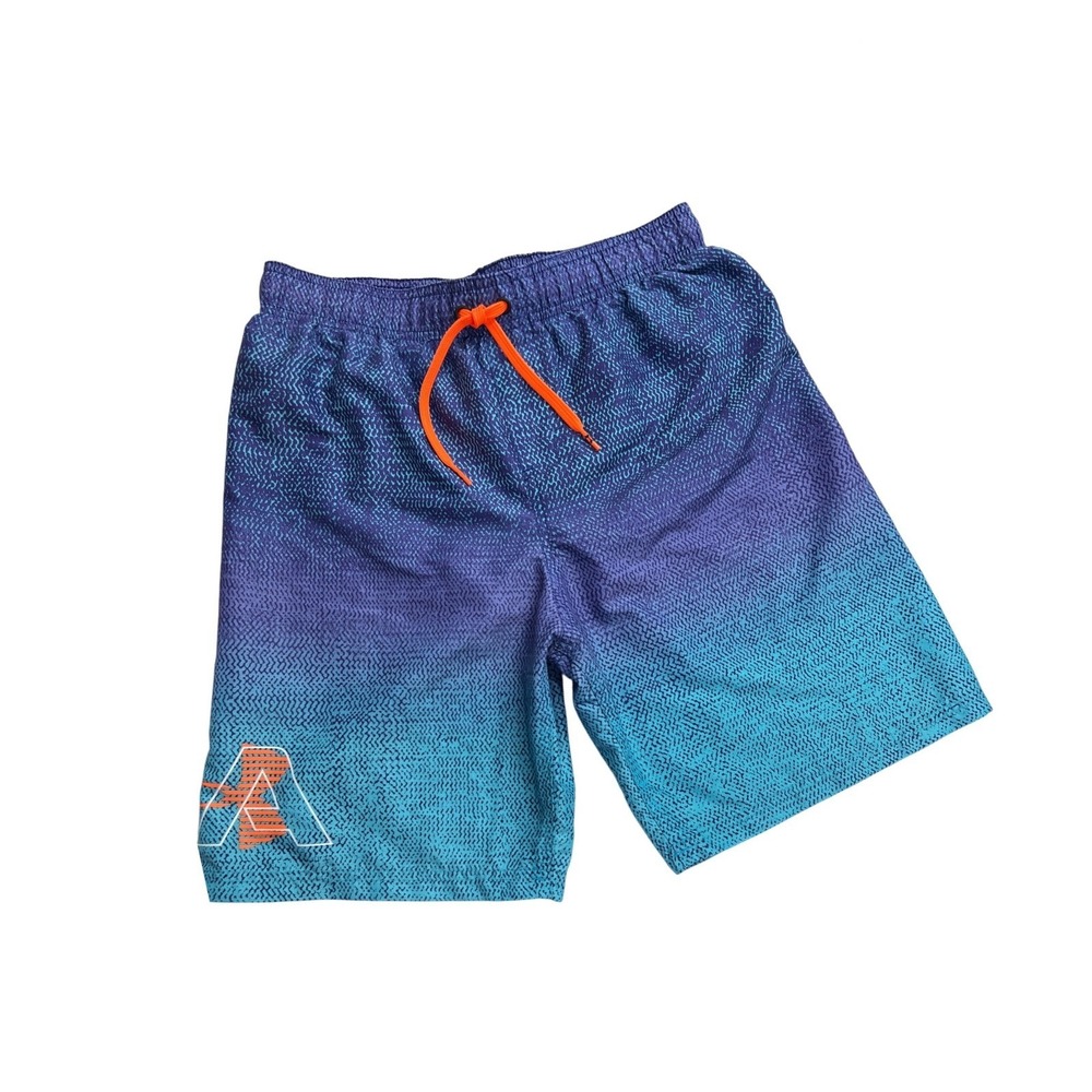 Under Armour Swim Trunks Kid YXL Blue Ombre UASGK02F-409 Graphic Board Short C23